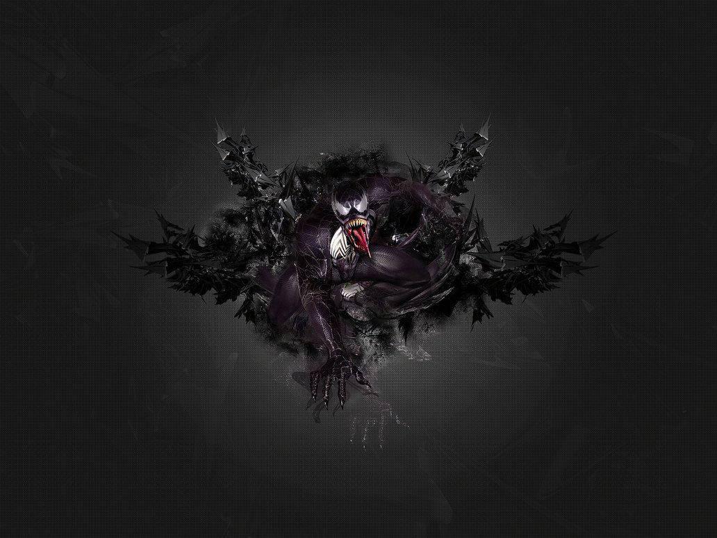 Angry Black Venom — 1032x774 wallpaper