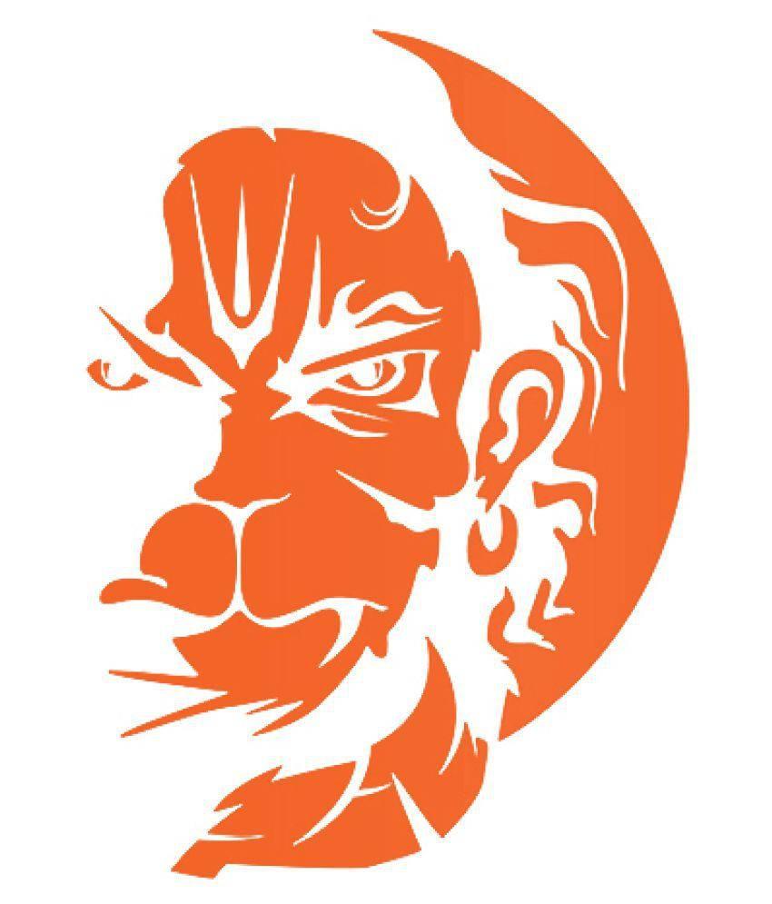Angry Hanuman Face Outline — 850x995 wallpaper