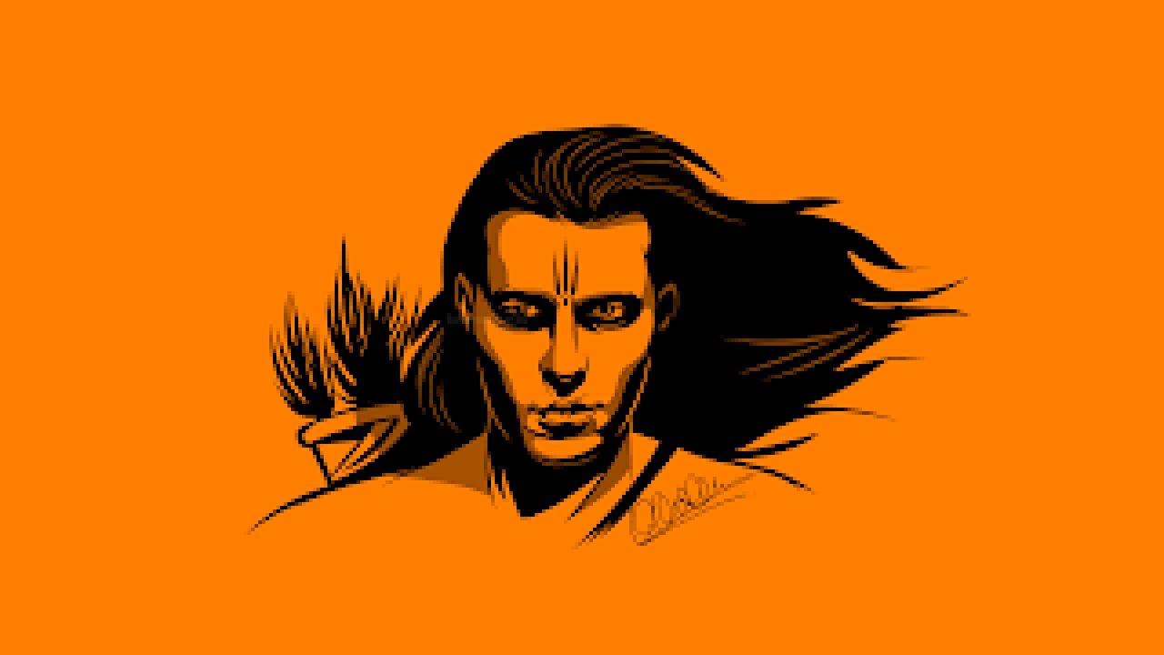 Angry Hanuman With Orange Skin — 1280x720 wallpaper