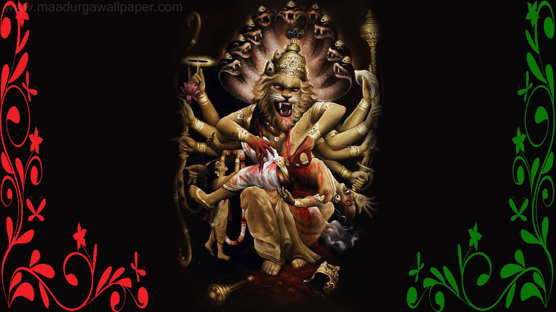 Angry Lord Narasimha — 1920x1080 wallpaper