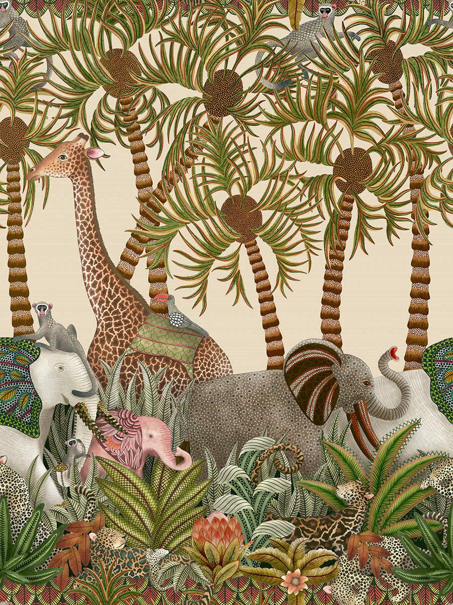 Animals Parading To Letaba River Digital Art