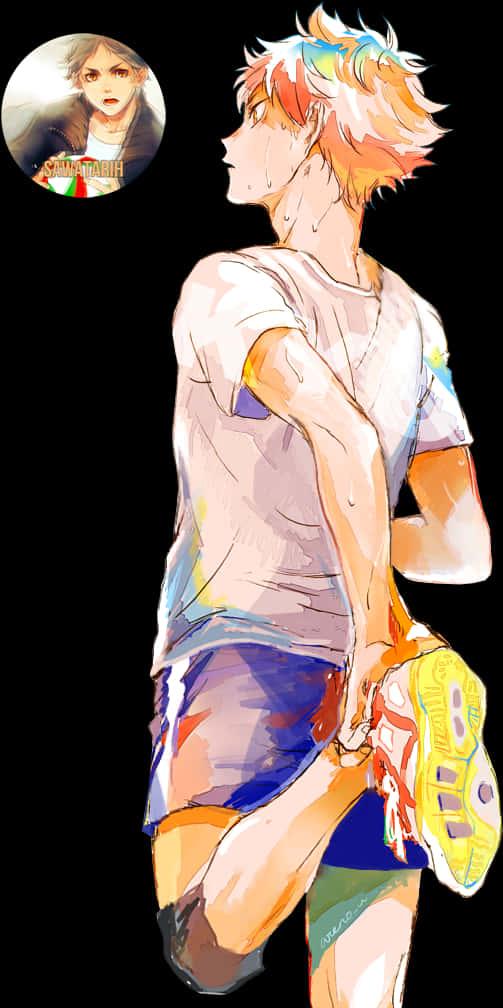Animated Athlete Glance — 503x1008 wallpaper
