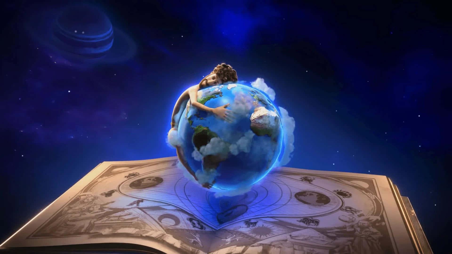 Animated Lil Dicky Hugging Earth Background — 1920x1080 wallpaper