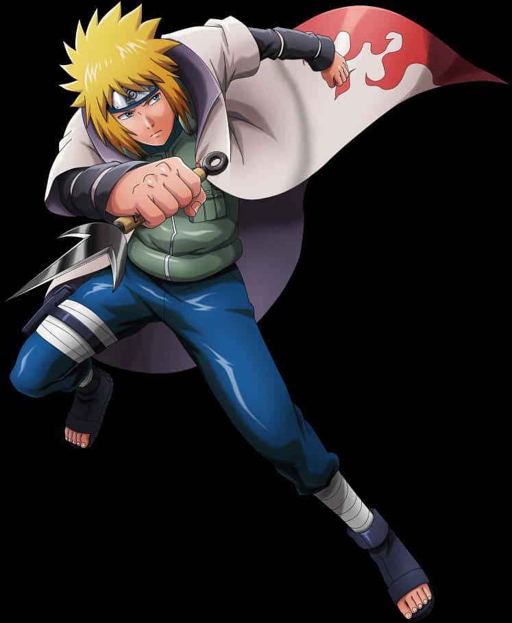Animated Ninja Hero Action Pose — 747x910 wallpaper
