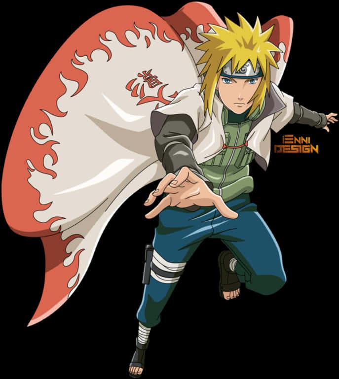Animated Ninja Hero Minato — 687x769 wallpaper