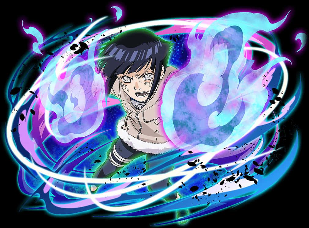 Animated Ninja With Energy Spiral — 1010x747 wallpaper