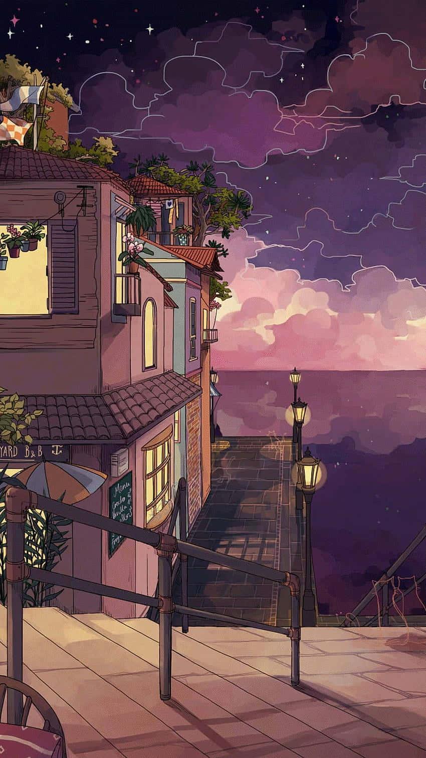 Anime Aesthetic background — 850x1511 wallpaper