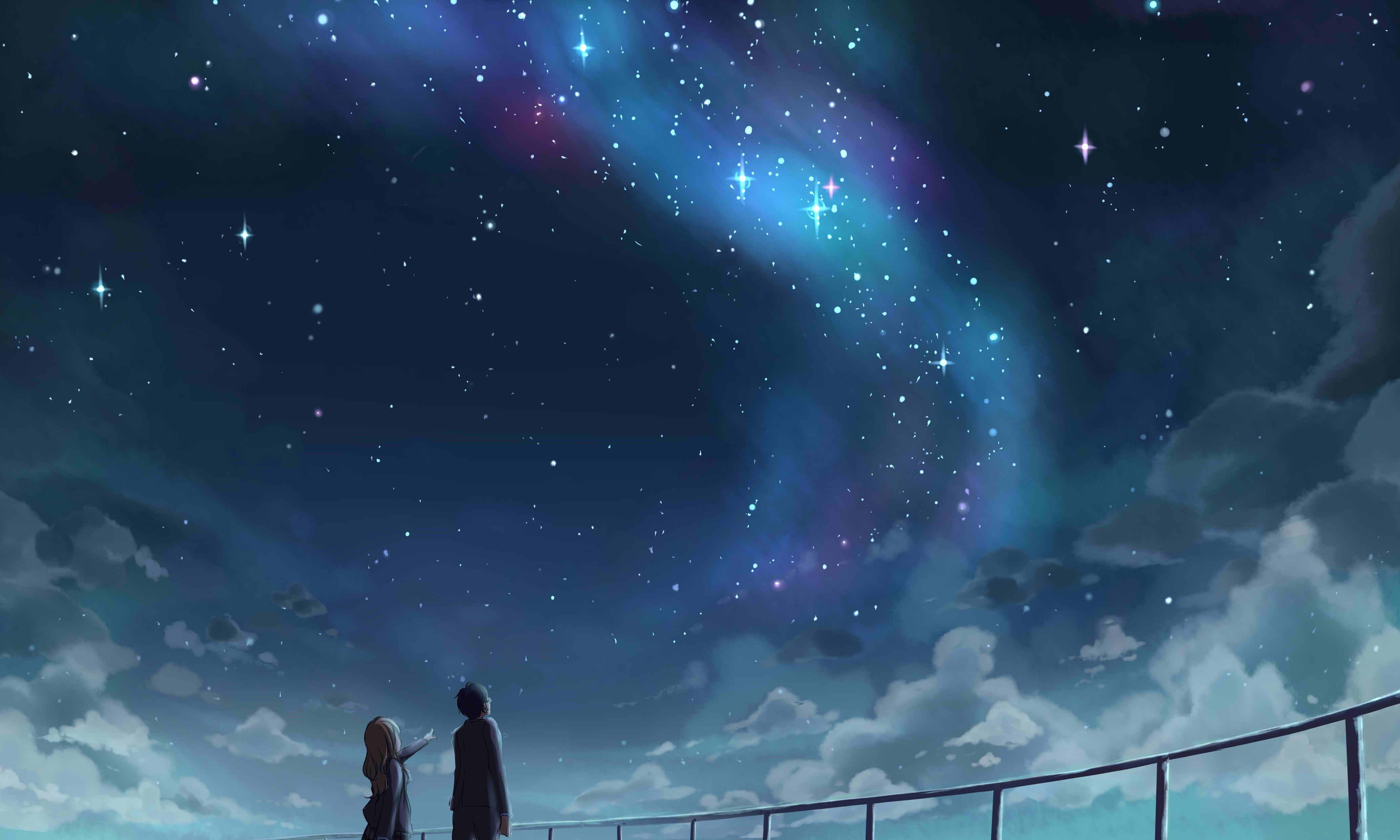 Anime Aesthetic Starry Sky — 4133x2480 wallpaper