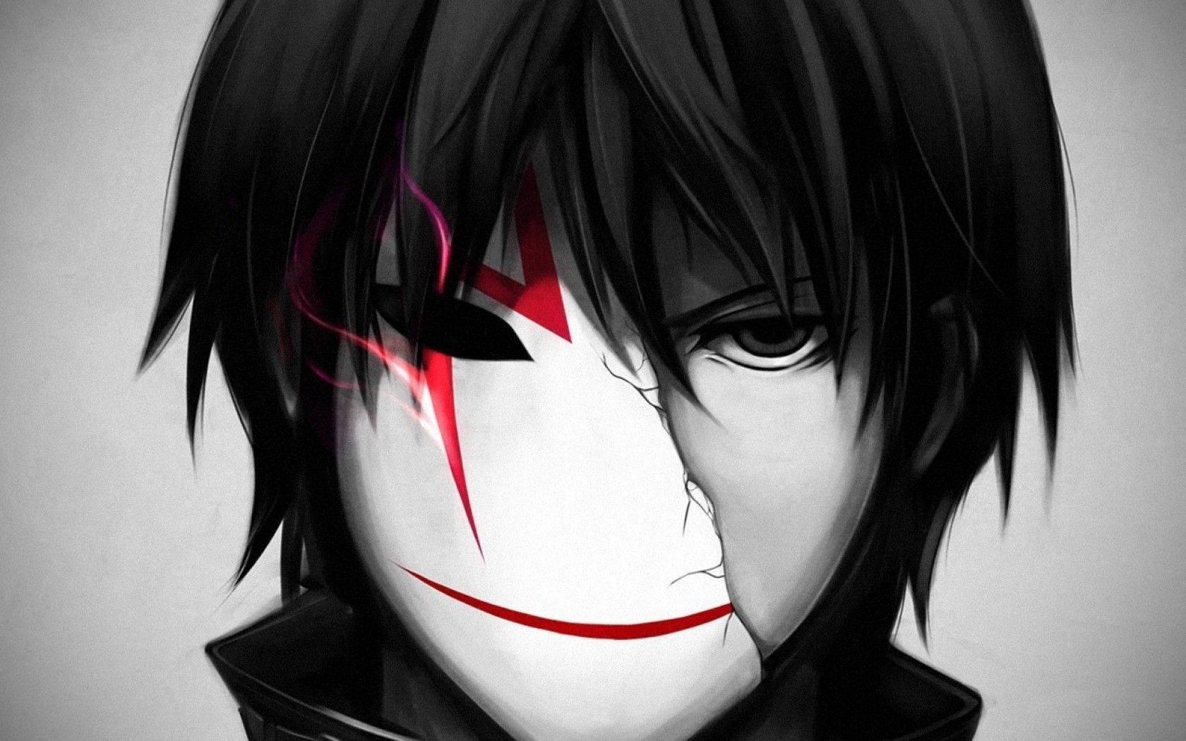 Anime junge dunkel broken mask