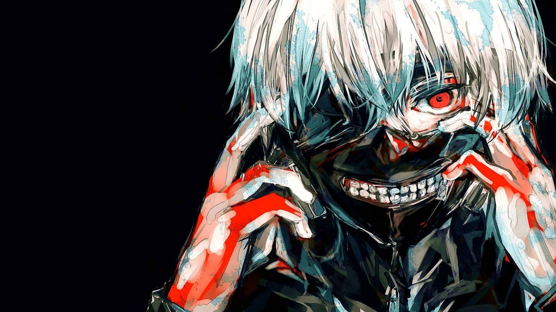 Anime dreng mork kaneki blod