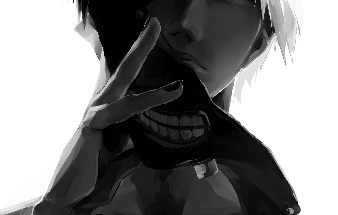 Anime junge dunkel kaneki maske
