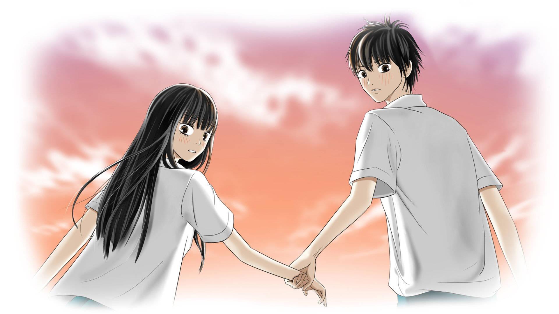 Anime Couple: A moment of love captured from Kimi ni Todoke — 1920x1080 wallpaper