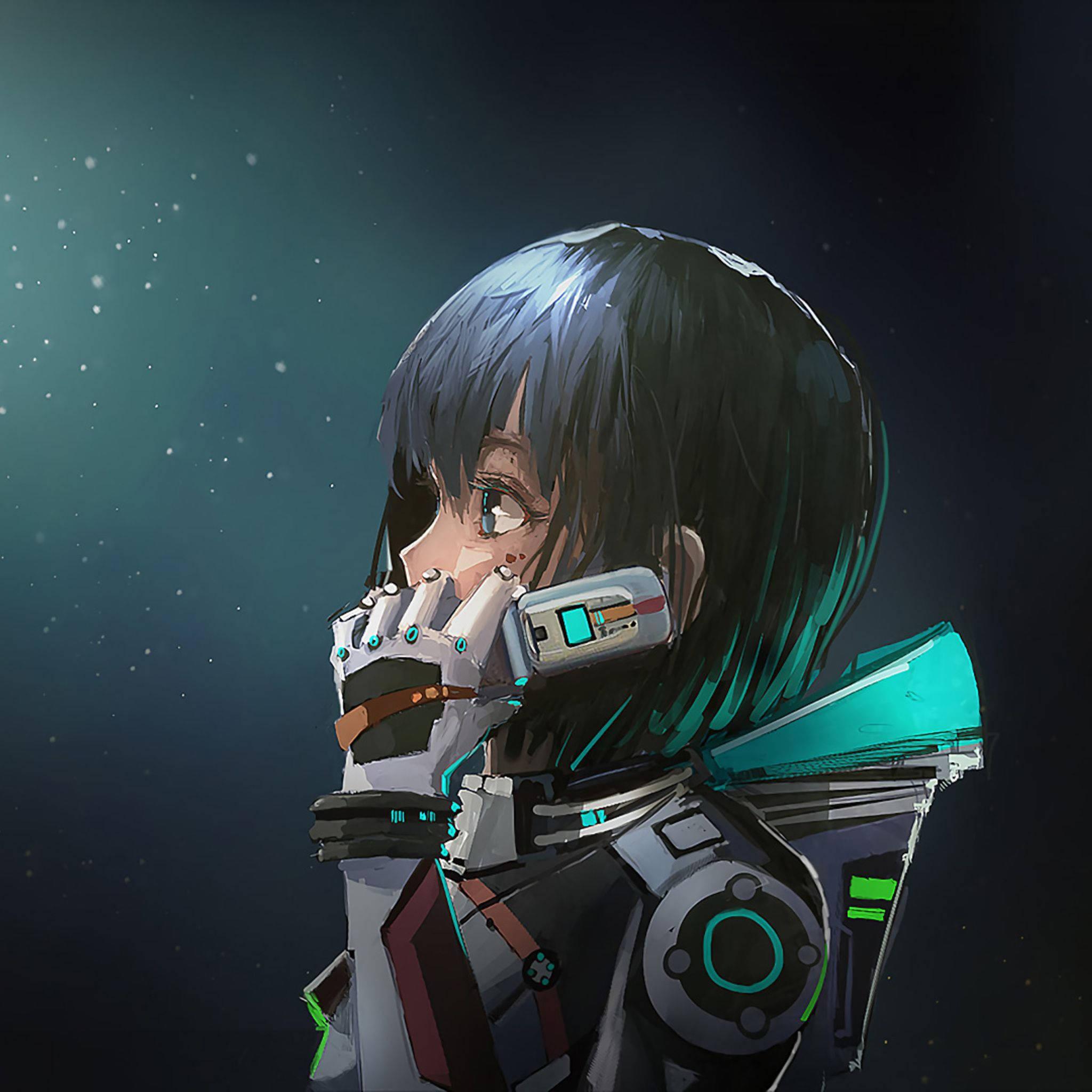 Anime Girl Astronaut Good PFP — 2048x2048 wallpaper