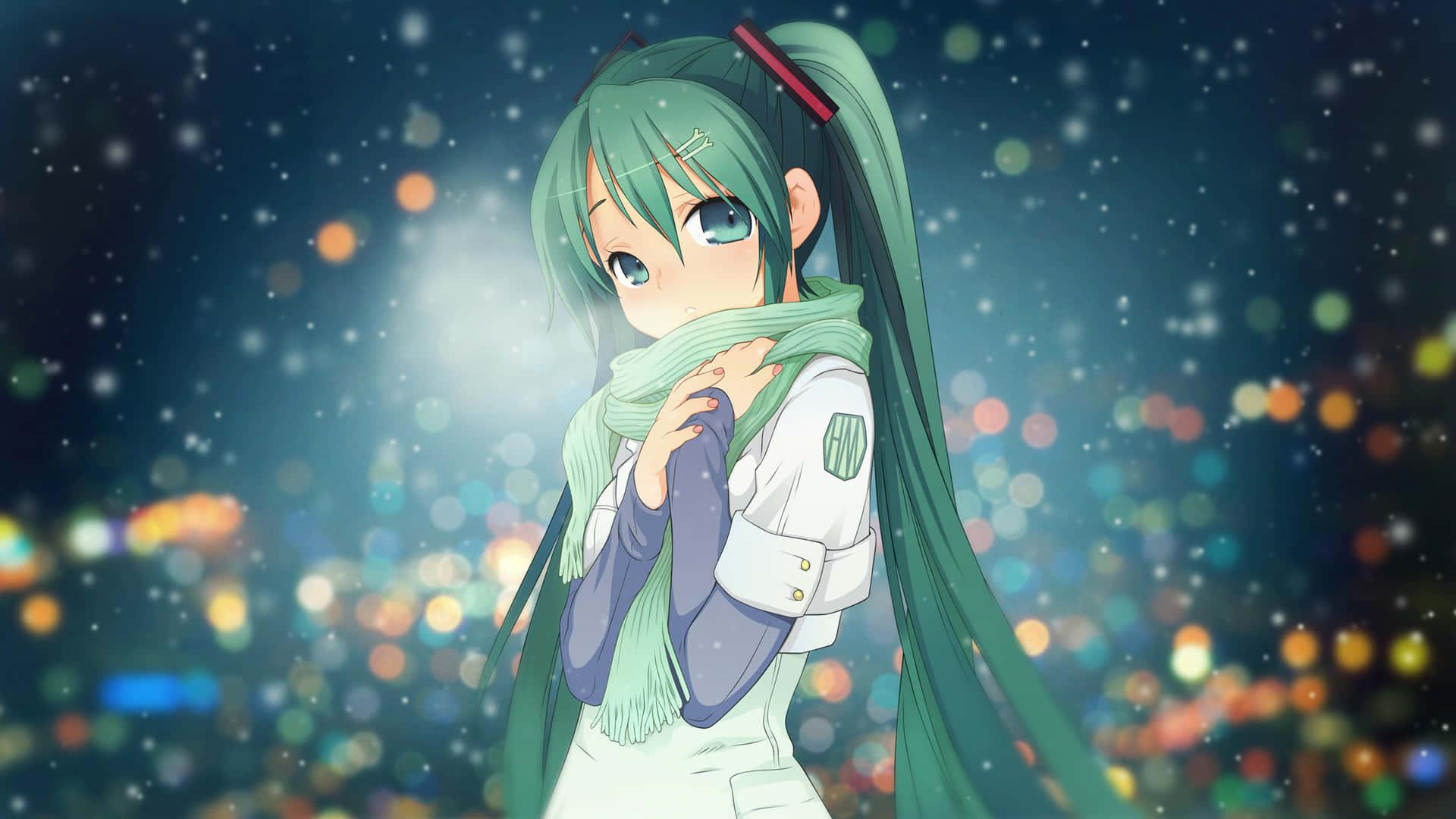 Anime Girl in a Scene of Wonder — 1920x1080 wallpaper