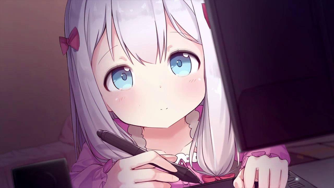Anime Girl Izumi Sagiri — 1280x720 wallpaper