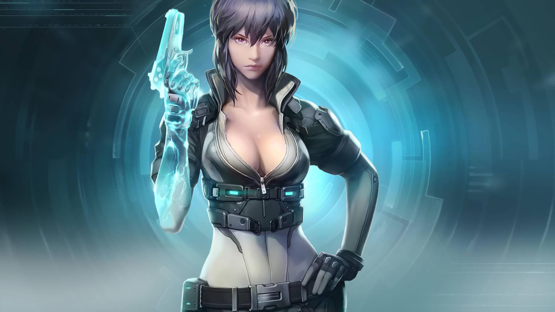 Anime Girl Motoko Kusanagi — 1920x1080 wallpaper