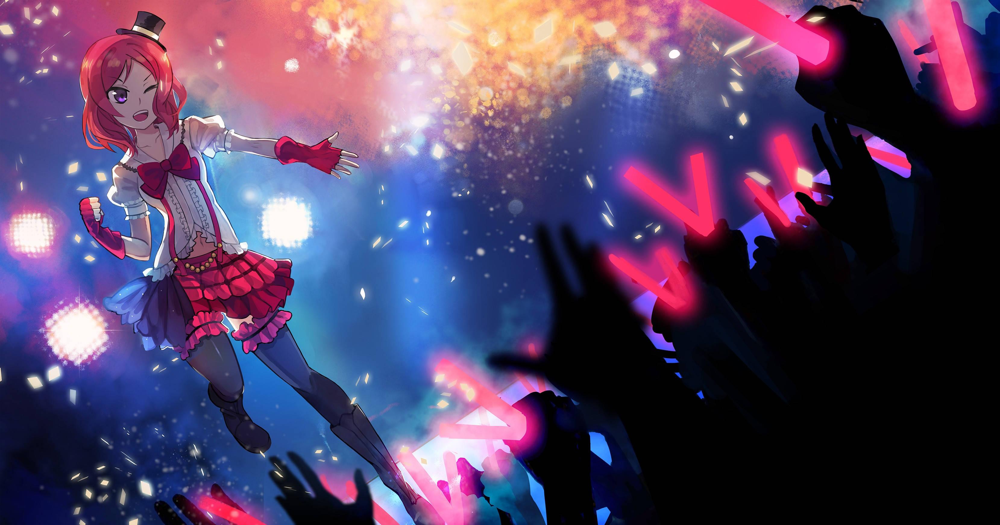 Anime Love Live Performing — 3318x1745 wallpaper