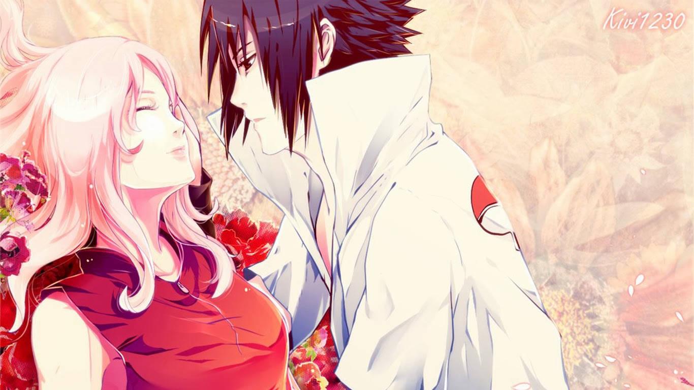 Anime Love Sasuke & Sakura — 1366x768 wallpaper