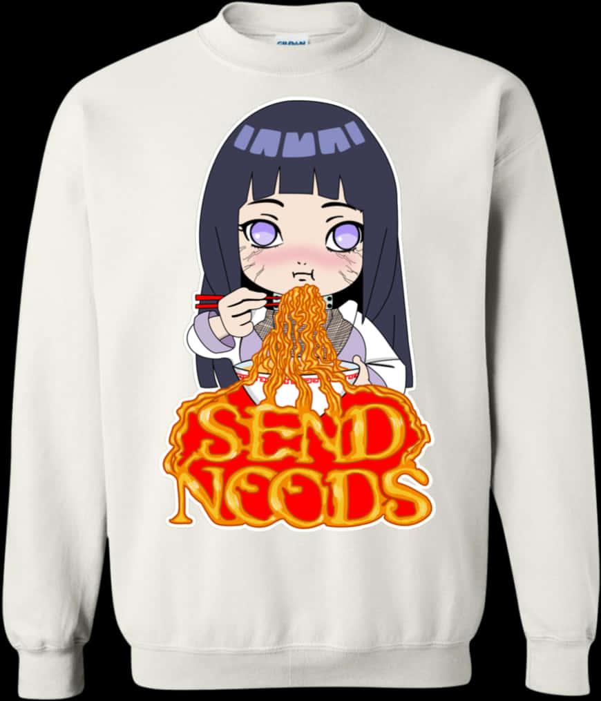 Anime Noodle Pun Sweatshirt — 870x1015 wallpaper