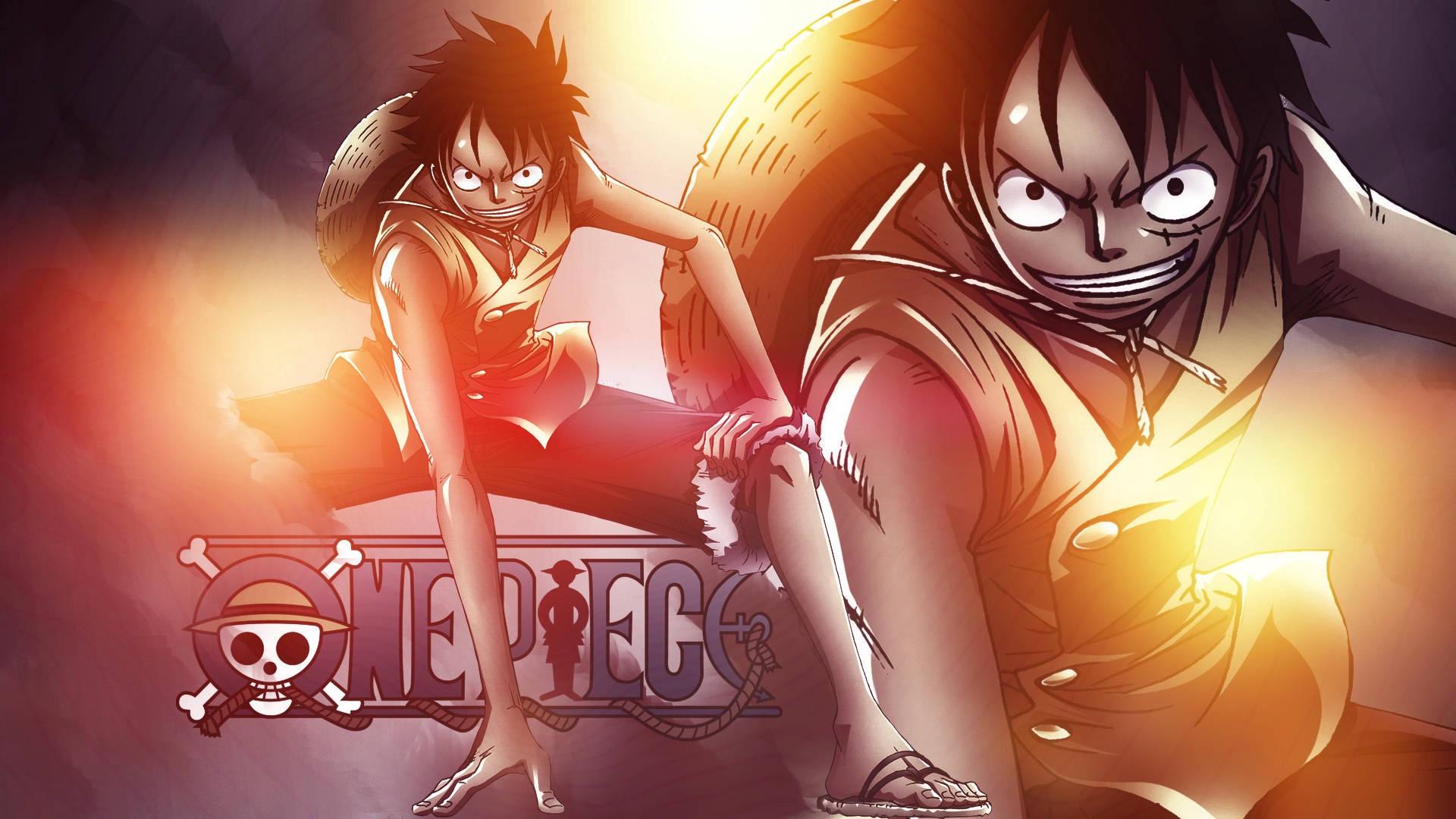 Anime Pirate Luffy With Fire — 1920x1080 wallpaper