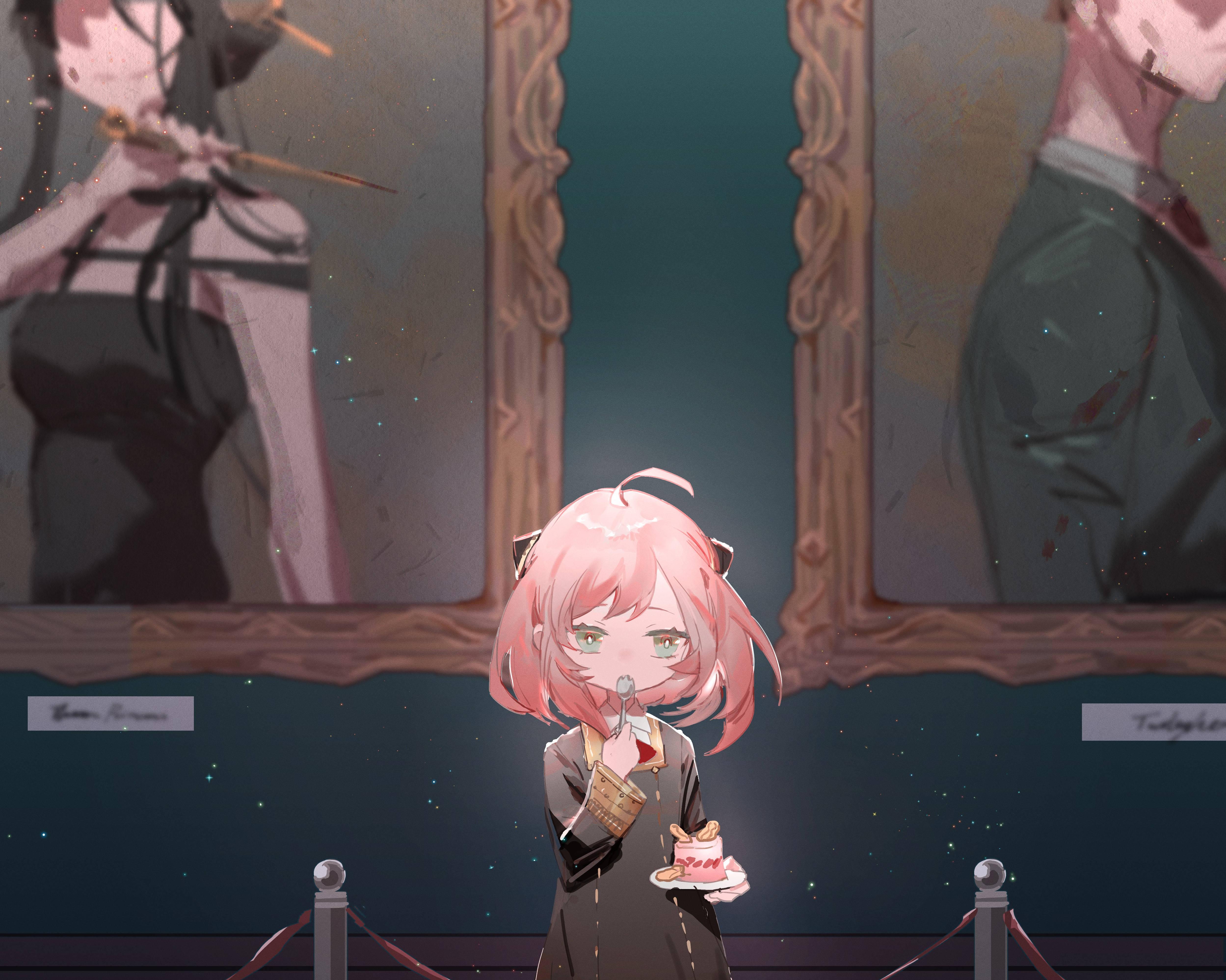Anya Forger In A Gallery — 4996x3997 wallpaper