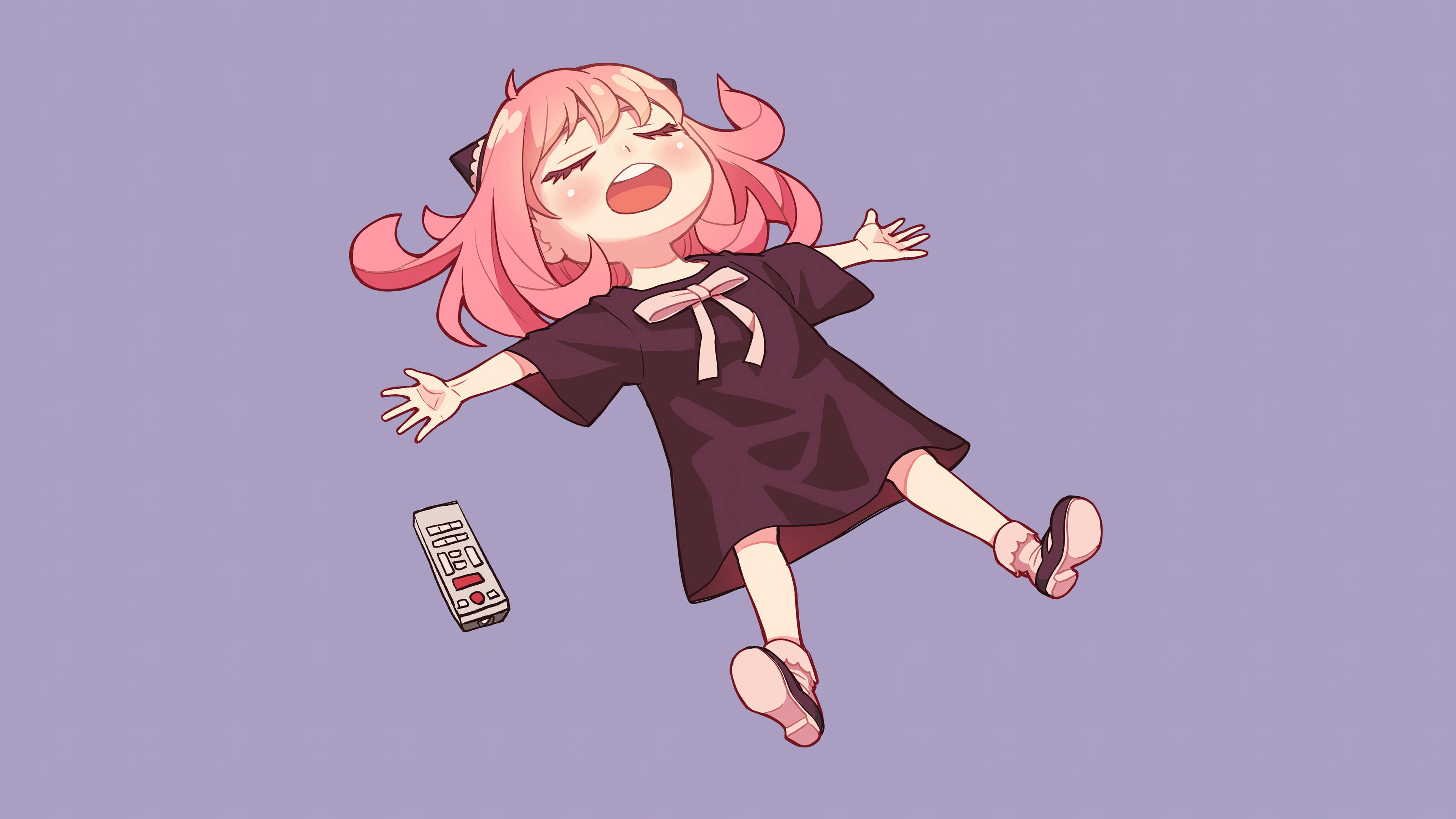 Anya Forger On The Floor — 3840x2160 wallpaper