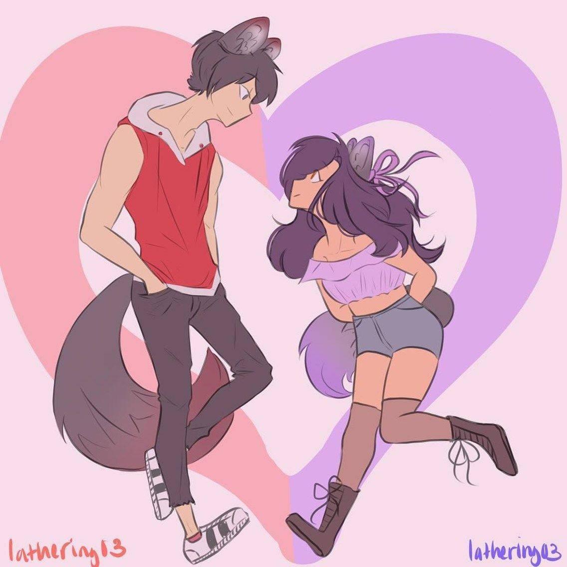 Aphmau And Aaron Dance — 1136x1136 wallpaper