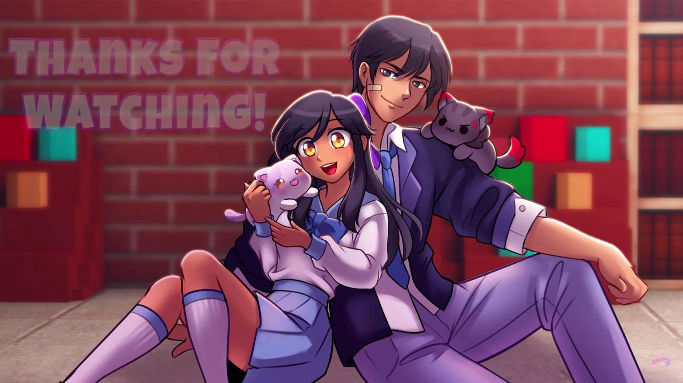 Aphmau And Aaron Sweet — 1365x767 wallpaper
