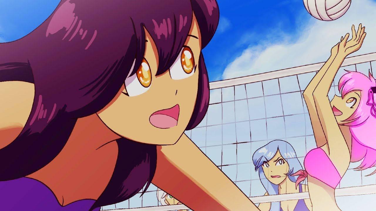 Aphmau Playing Beach Volleyball — 1280x720 wallpaper