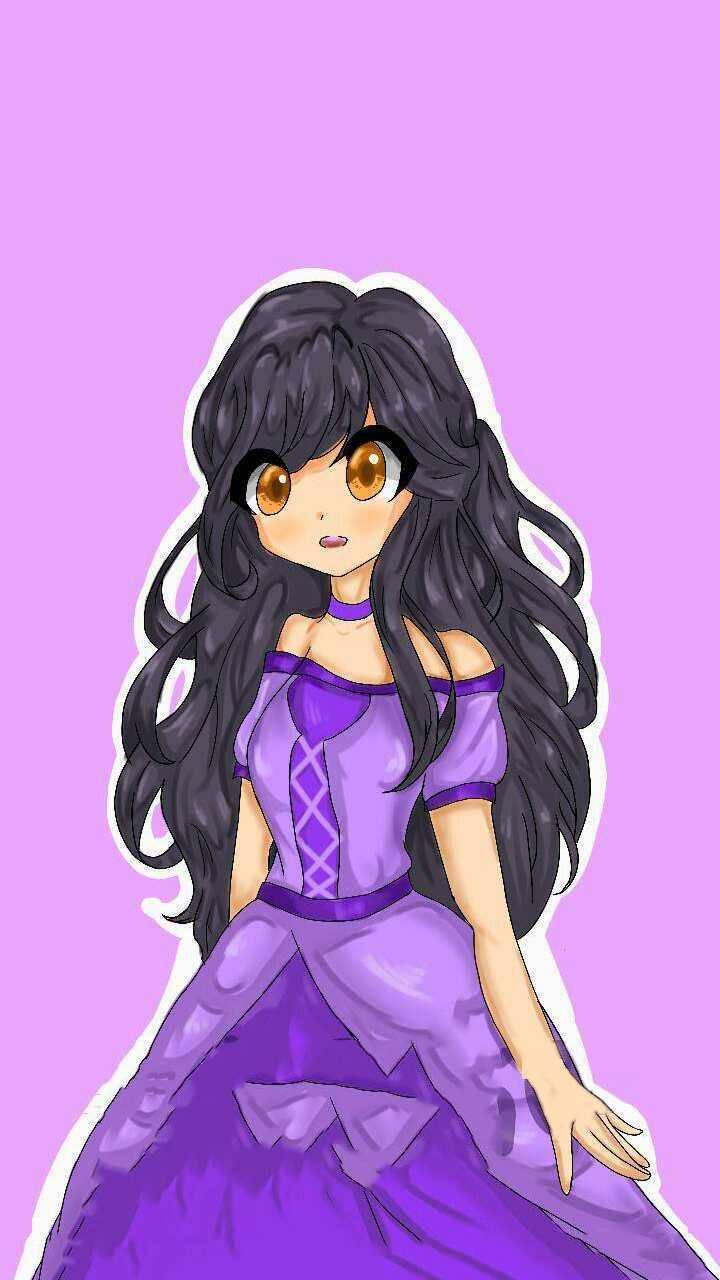 Aphmau Purple Gown — 720x1280 wallpaper