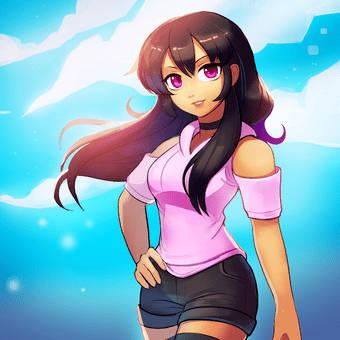 Aphmau Summer Cute — 340x340 wallpaper