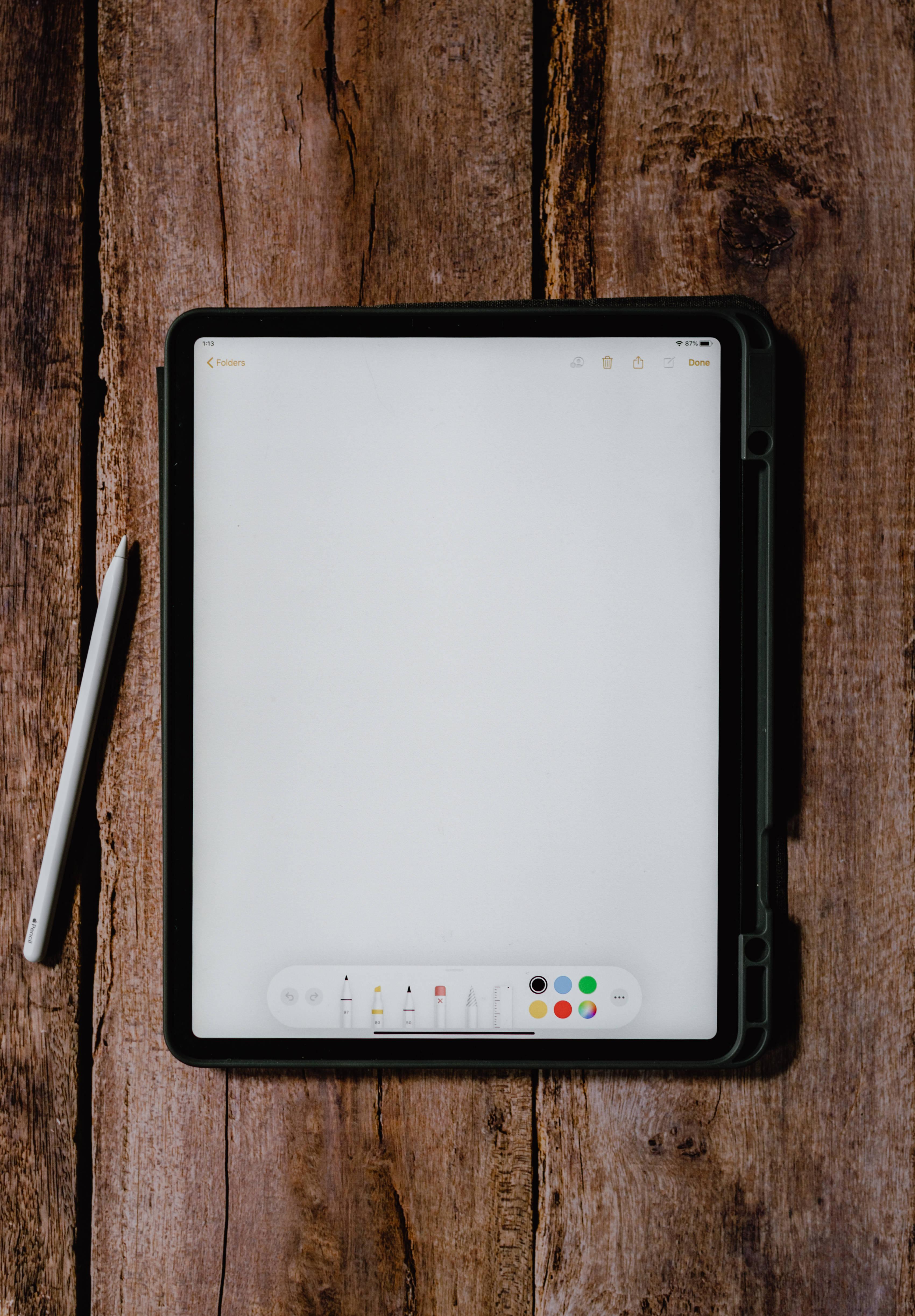 Apple iPad Pro With Drawing App — 3401x4891 wallpaper