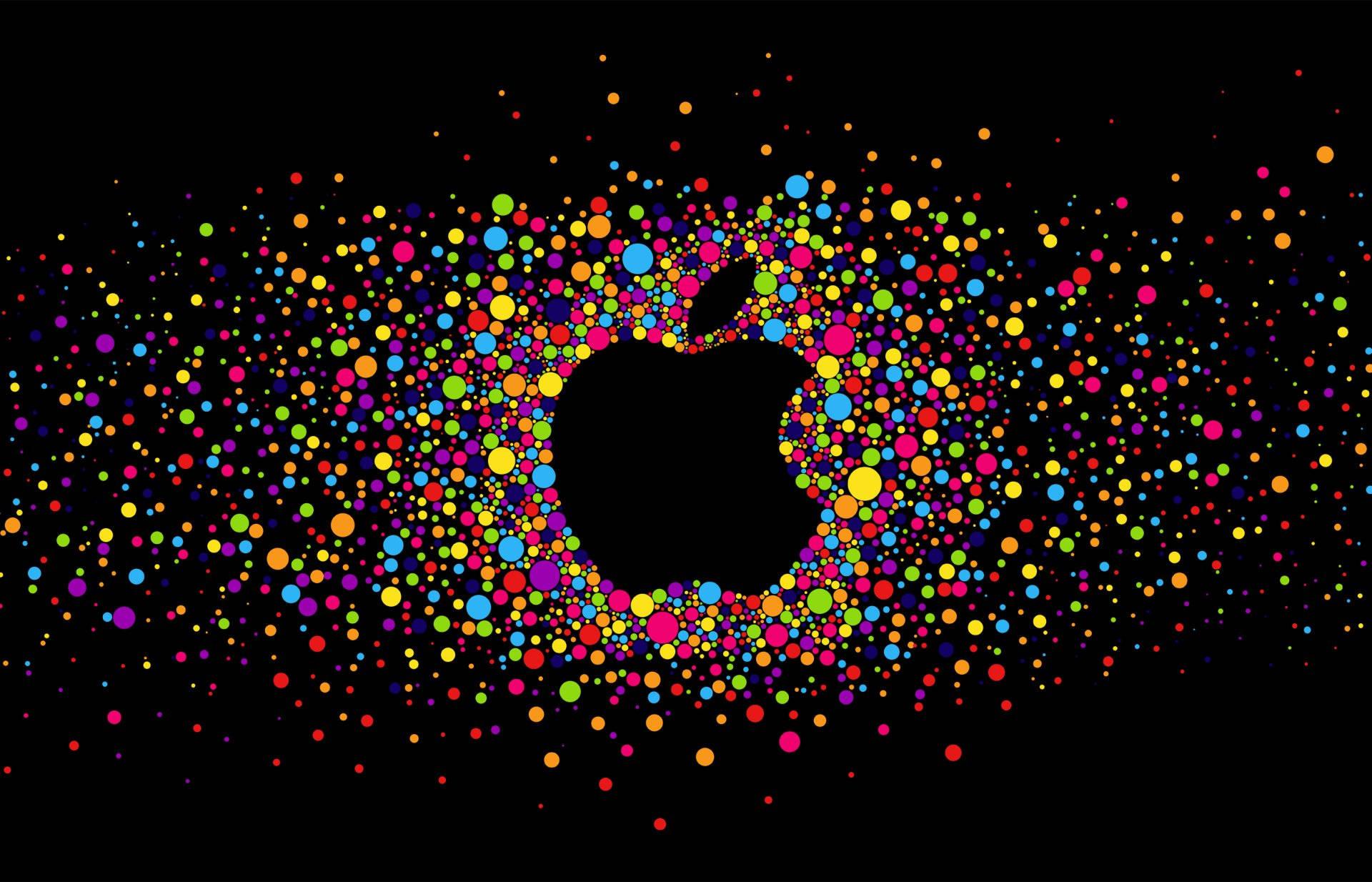Apple Logo Bright And Colorful — 1920x1234 wallpaper