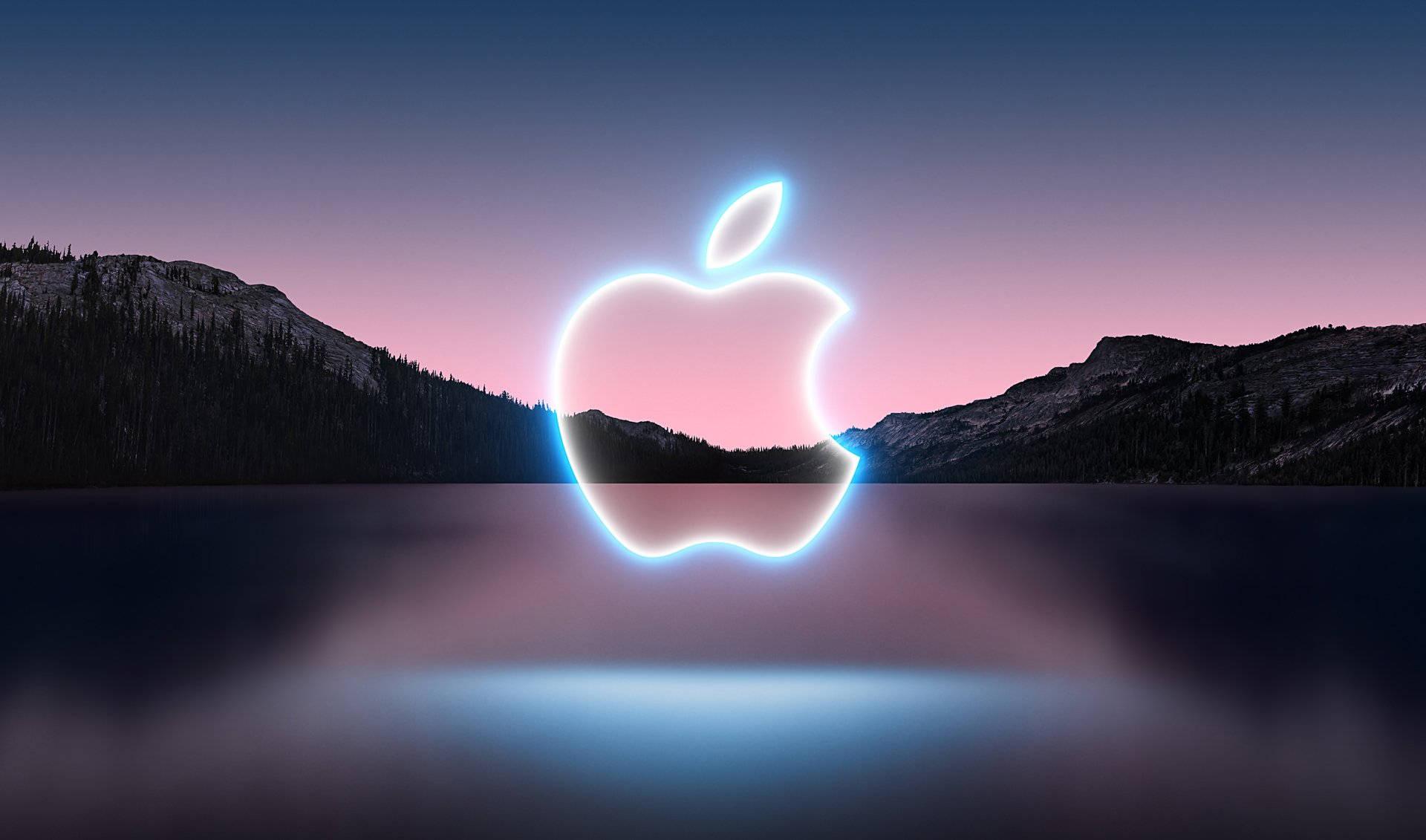 Apple Logo Mountain — 1920x1131 wallpaper
