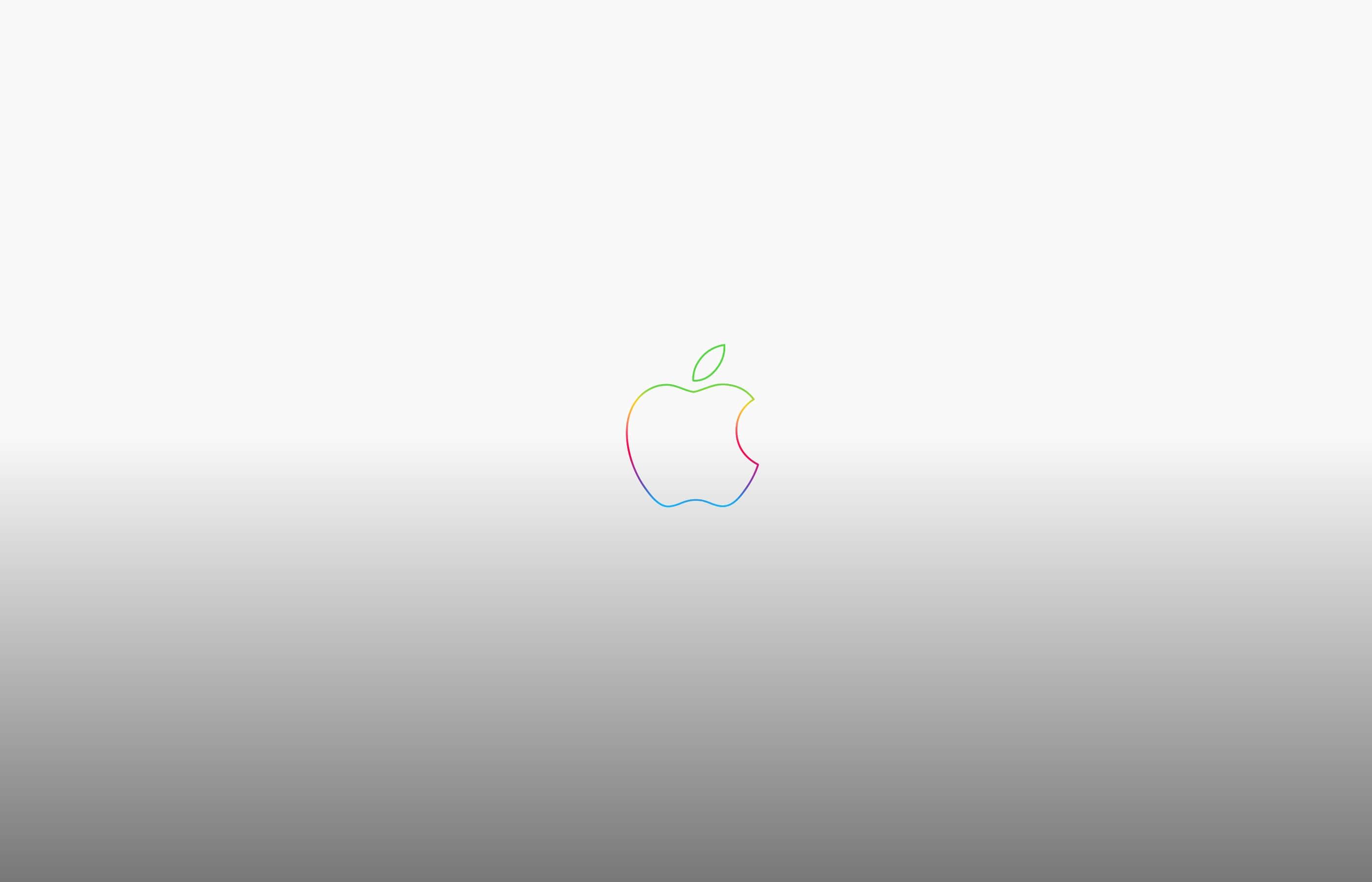 Apple Logo on Abstract Background — 2800x1800 wallpaper