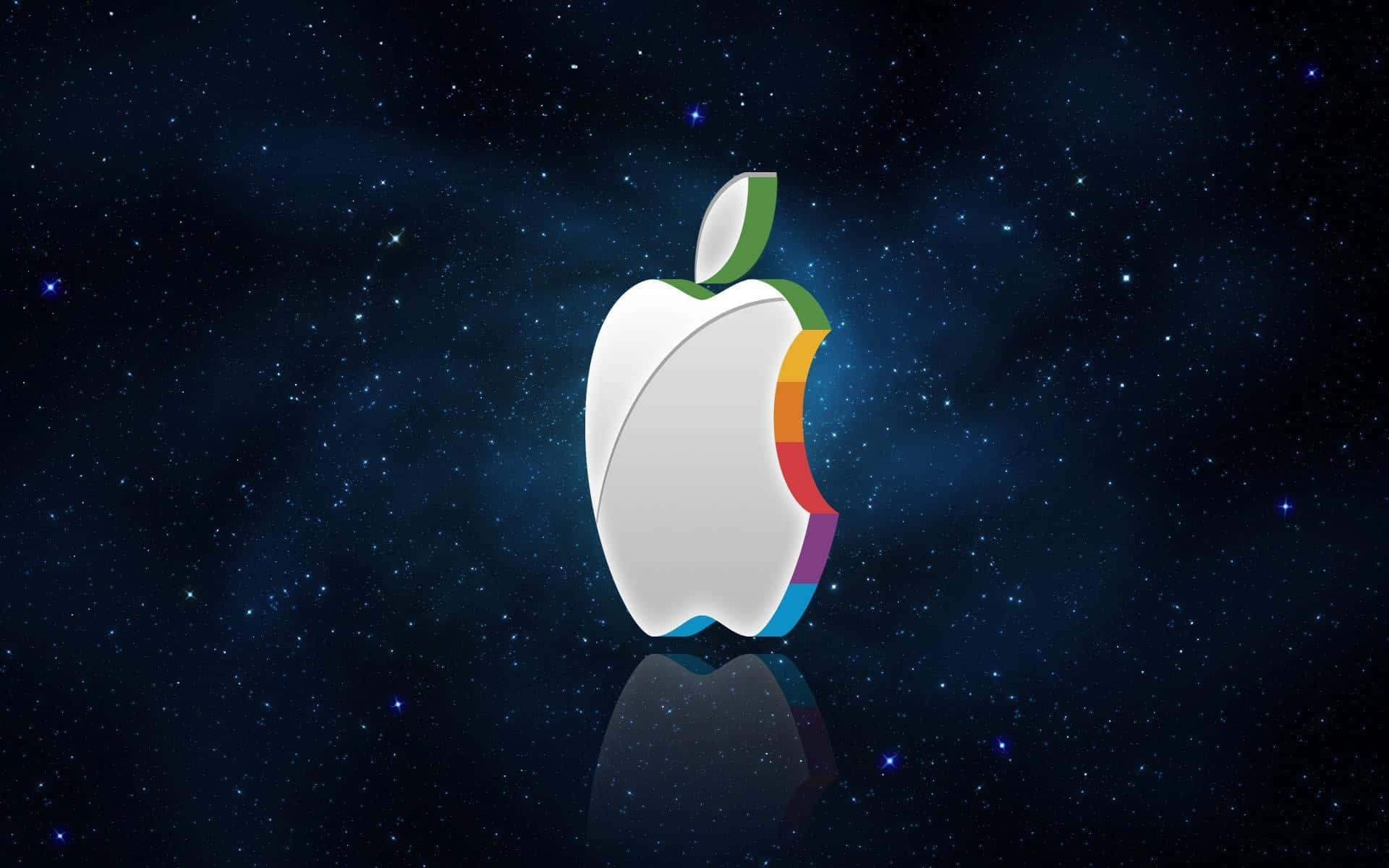 Apple Logo on Colorful Gradient Background — 1920x1200 wallpaper