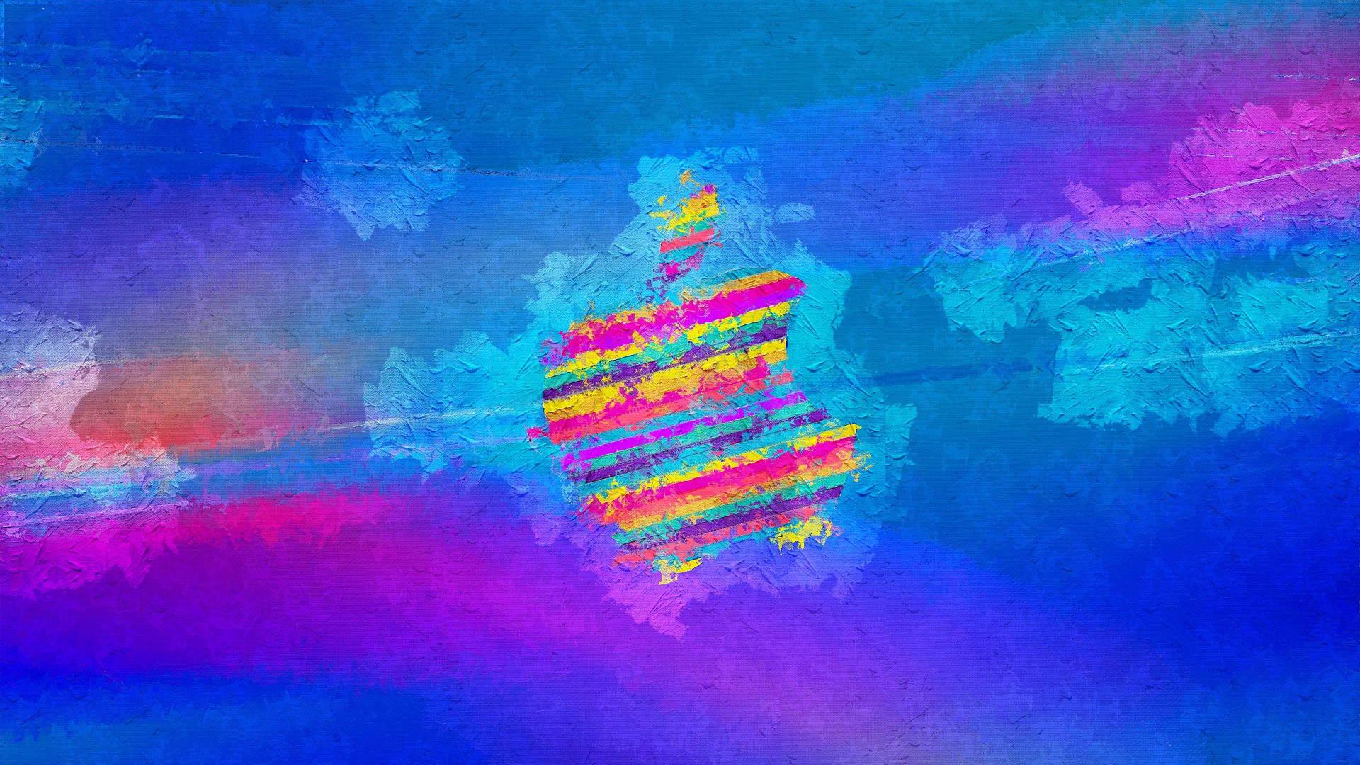 Apple Logo Painting — 1920x1080 wallpaper
