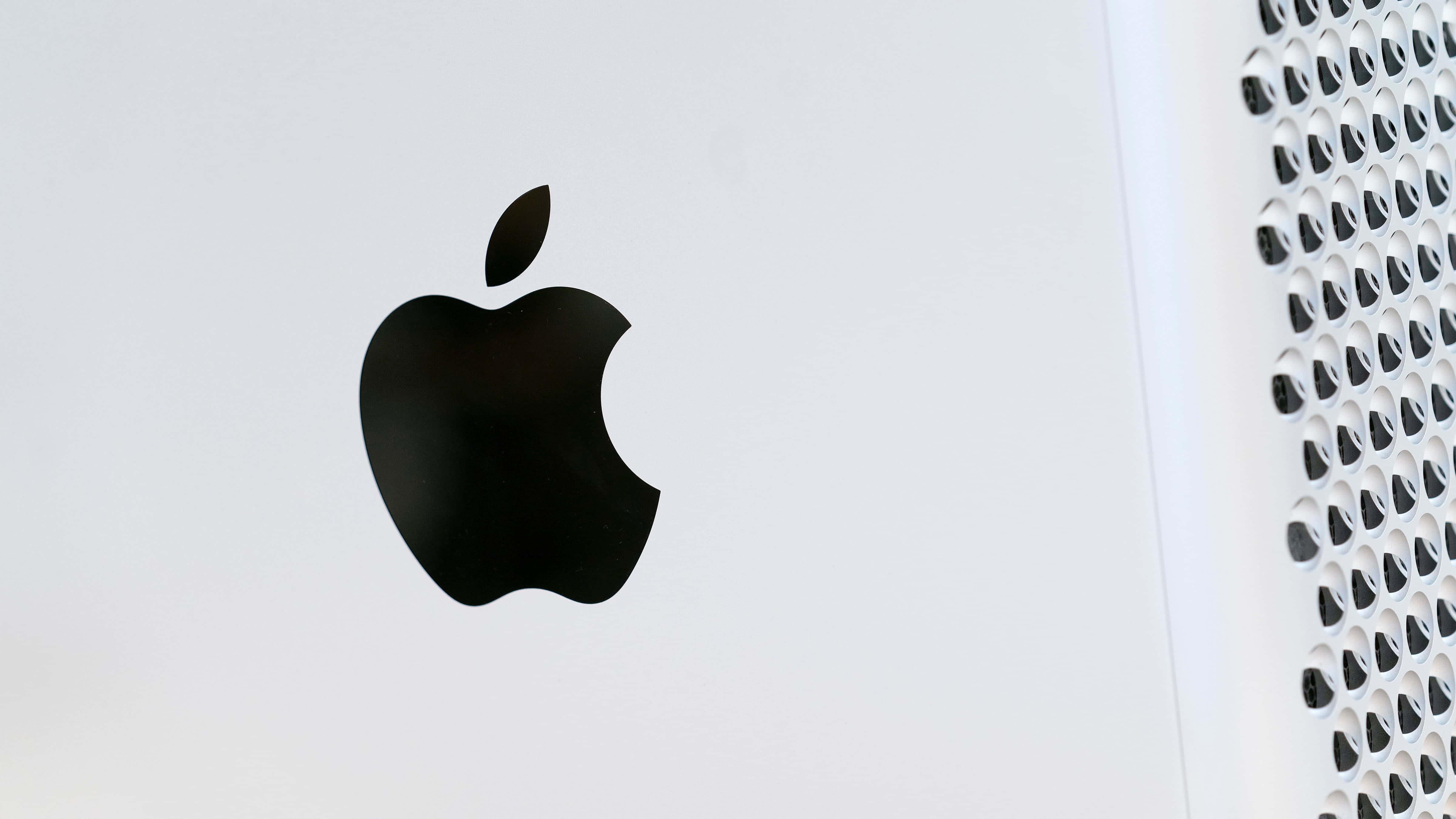 Apple Logo with Abstract Background — 4800x2700 wallpaper
