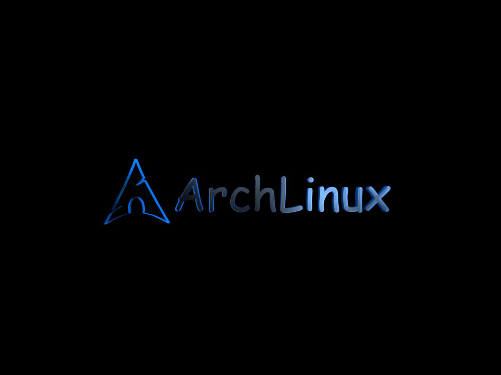archlinux logo on a black background — 1600x1200 wallpaper