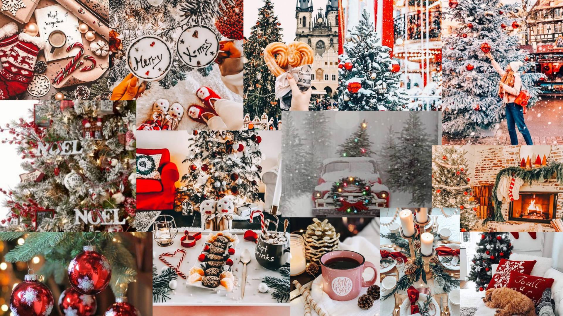 Arctic Weather Christmas Collage — 1920x1080 wallpaper
