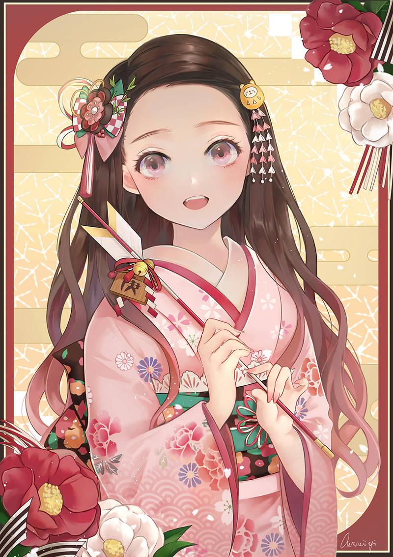 Arrow Demon Slayer Nezuko — 800x1132 wallpaper