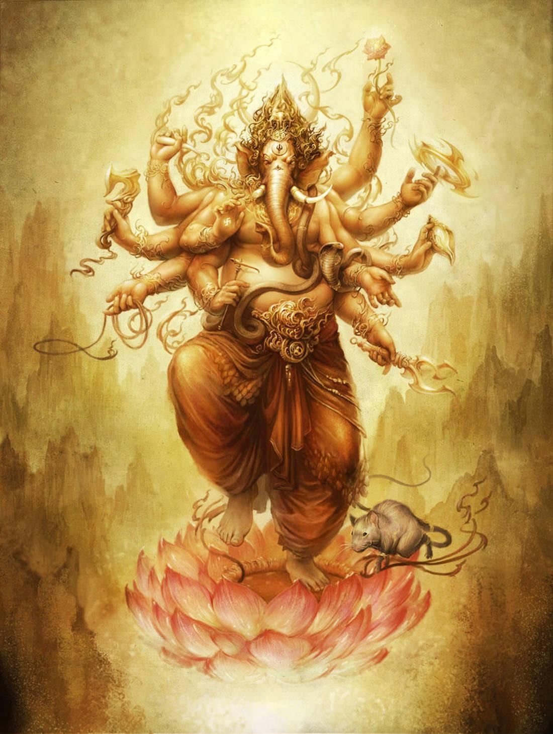 Art Piece Of Ganesh Mobile — 1100x1459 wallpaper