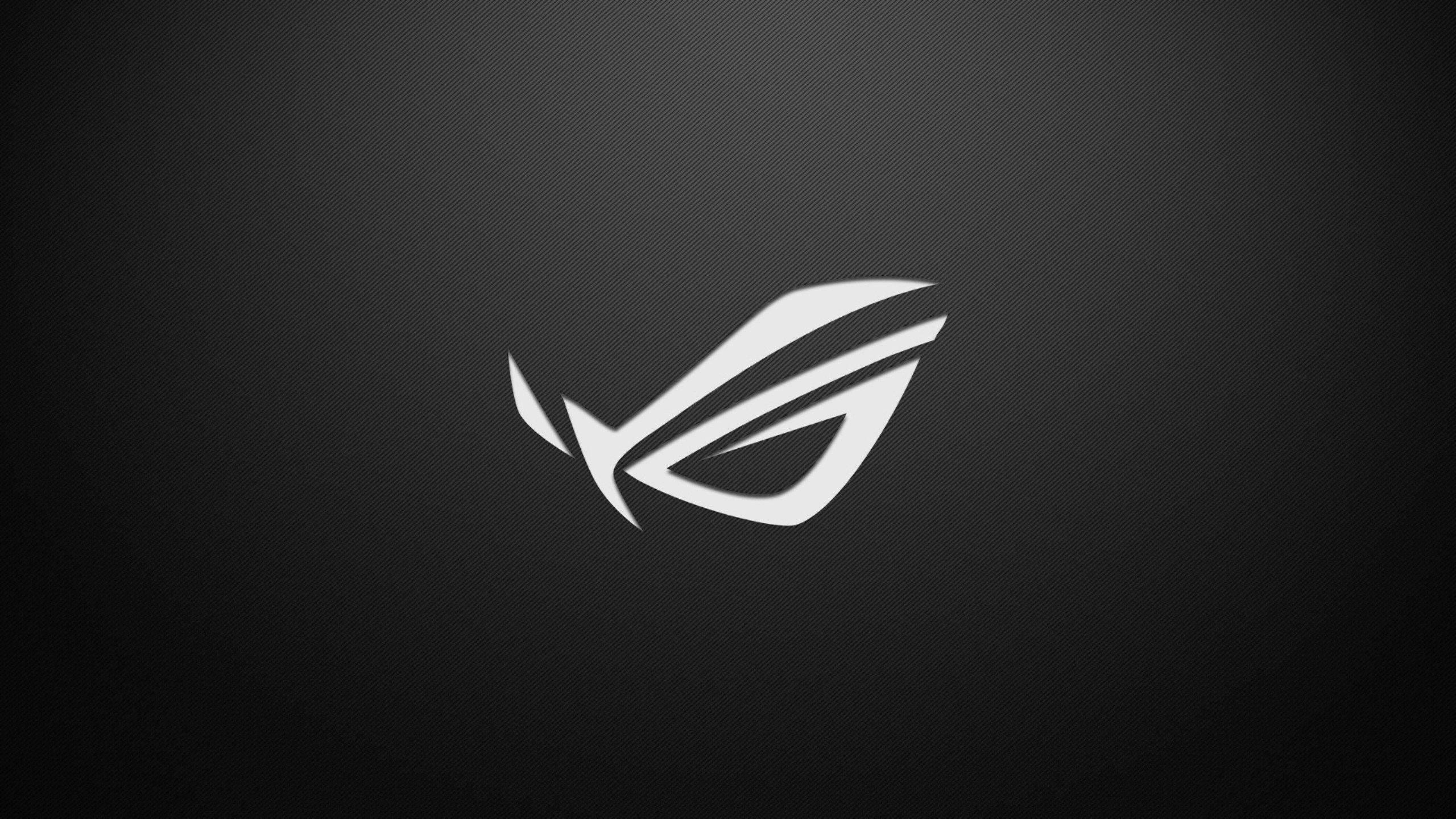 Asus ROG Logo Black Background — 2560x1440 wallpaper