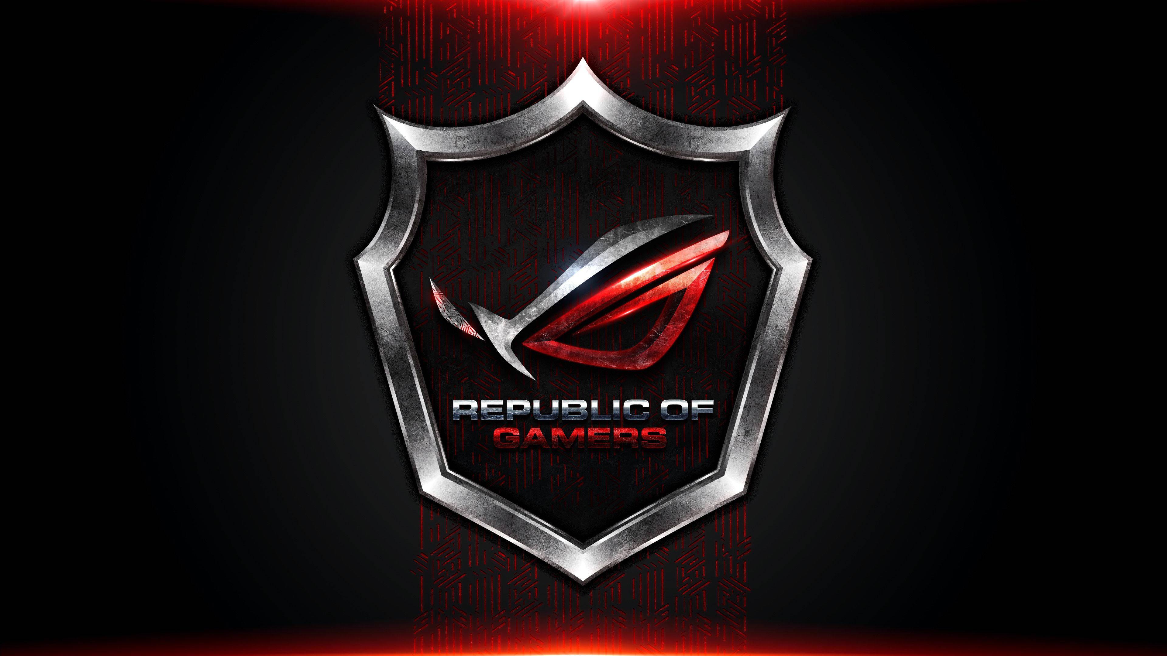 Asus ROG Logo On Badge — 3840x2160 wallpaper
