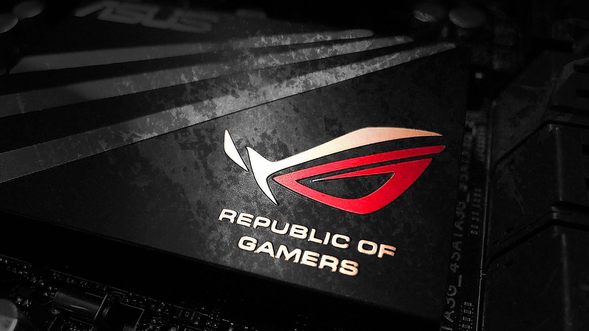 Asus ROG Logo On Laptop — 1920x1080 wallpaper