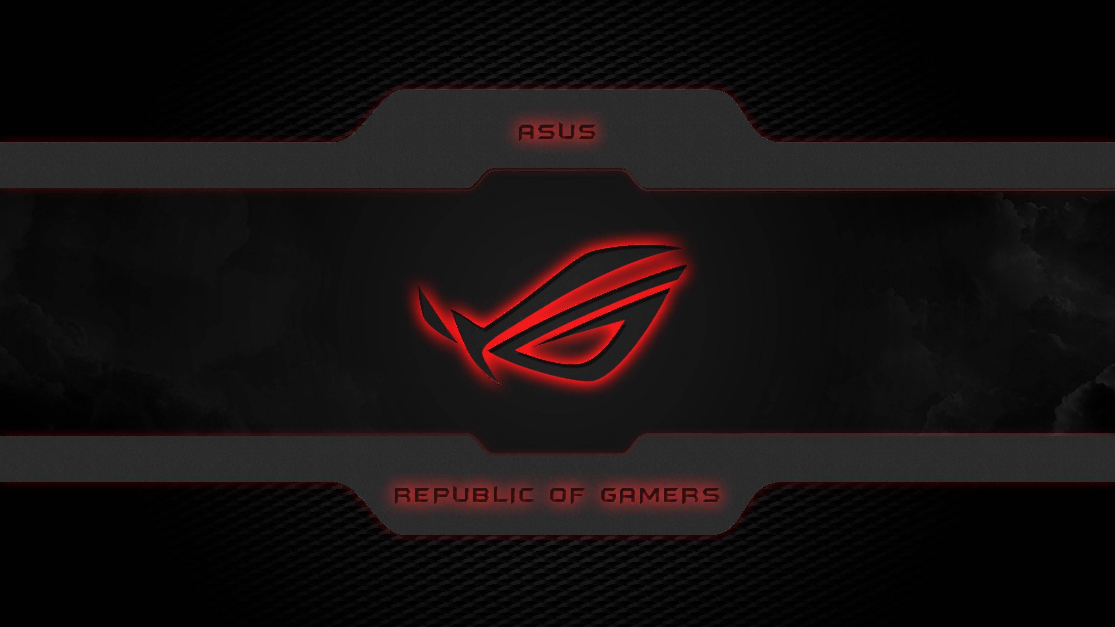 Asus ROG Logo With Borders — 3840x2160 wallpaper