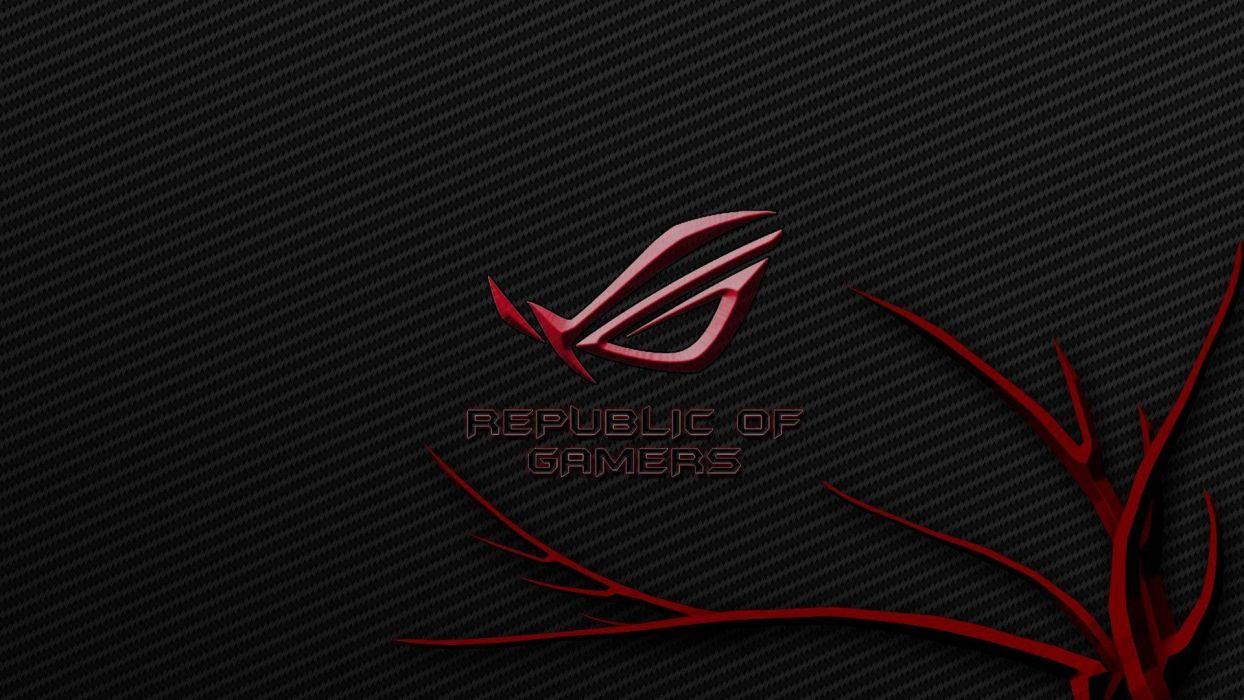 Asus ROG Logo With Tree — 1244x700 wallpaper