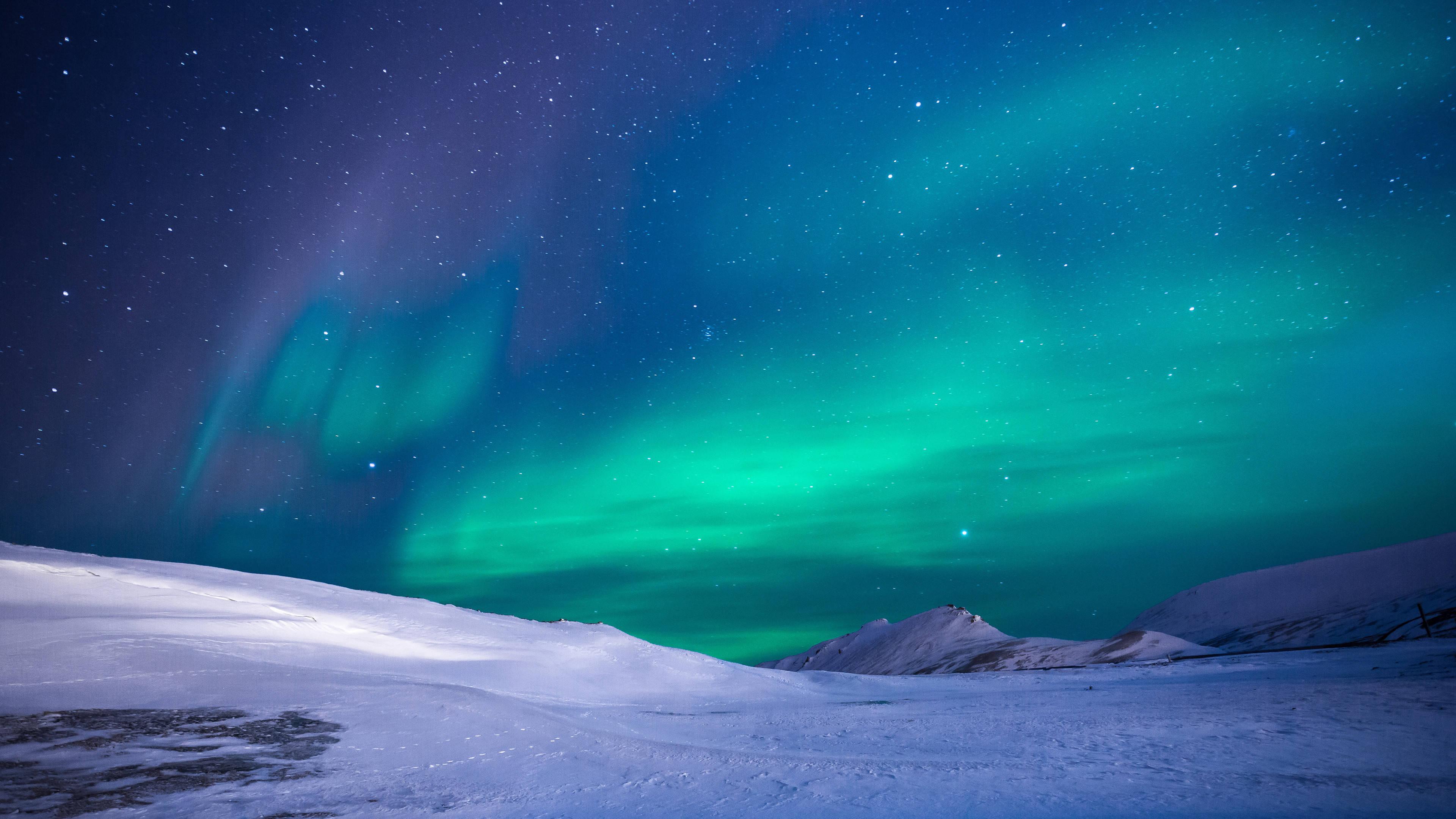 Aurora Borealis Chromebook Design — 3840x2160 wallpaper