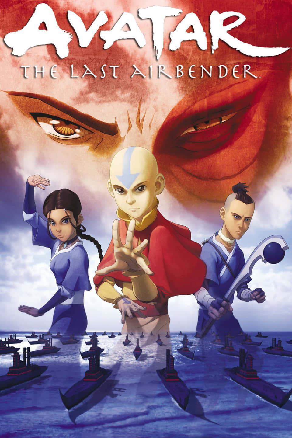 Avatar Aang activating his spiritual connection to the Avatar State — 960x1440 wallpaper