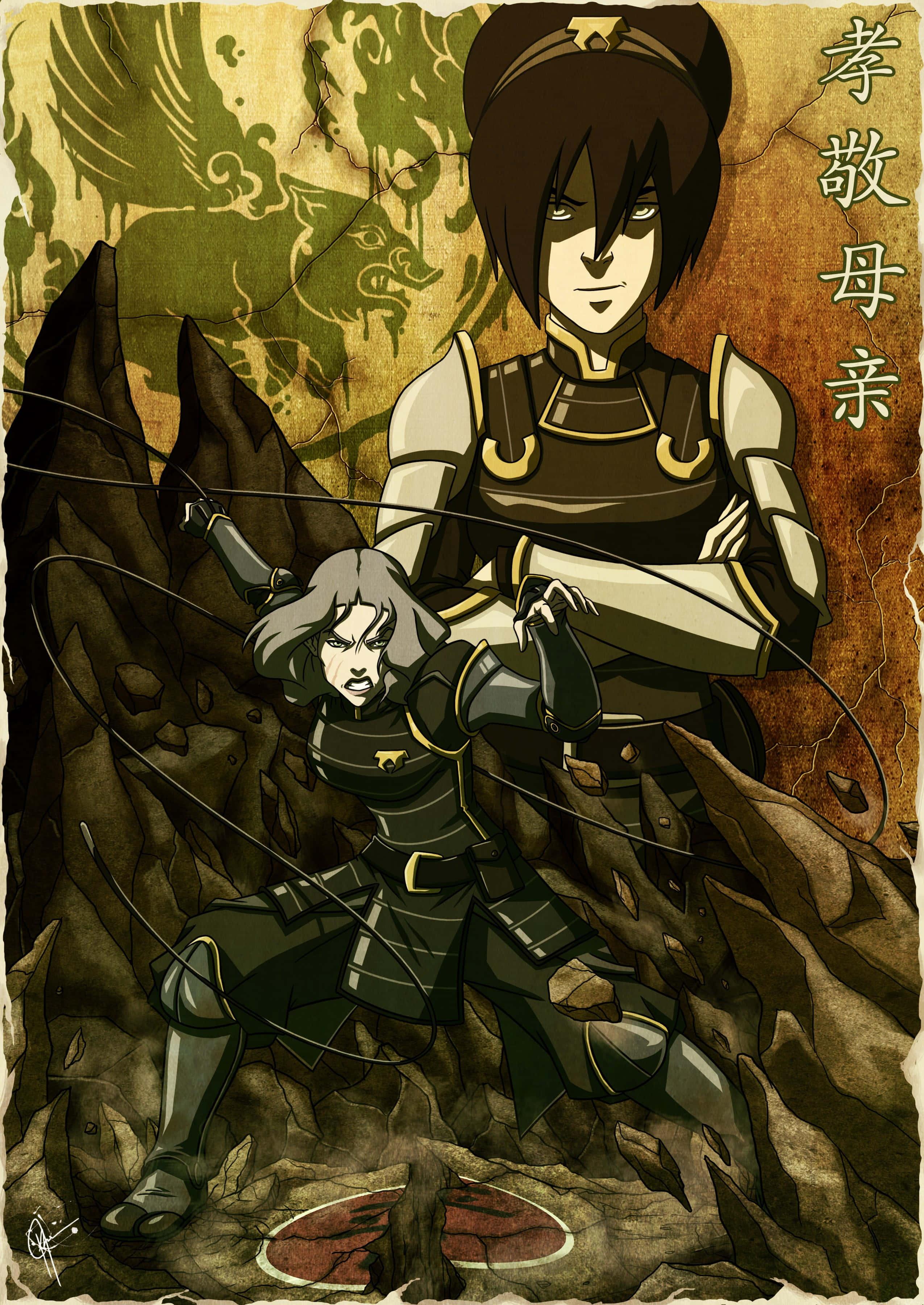 Avatar Aang and Friends in Action — 2550x3600 wallpaper